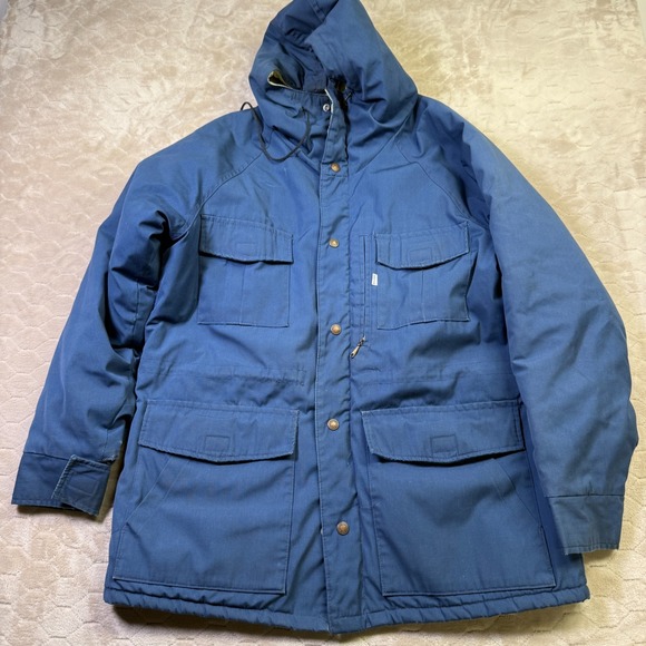 Levi's Other - VTG 70s 80s Levi's Hooded Ski Puffer Jacket White Tag Sz Med USA Made Talon Zip